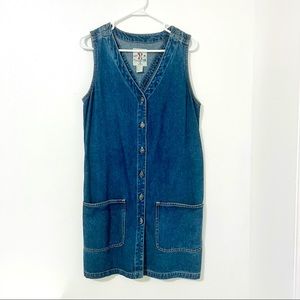Studio Wear Vintage Denim Button Front Dress